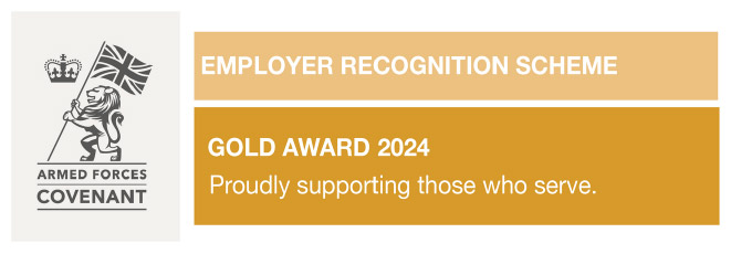 Armed forces covenant gold award badge